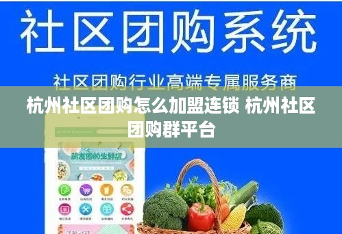 杭州社区团购怎么加盟连锁 杭州社区团购群平台