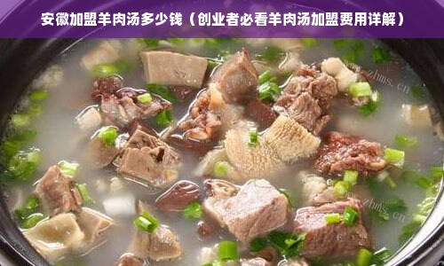 安徽加盟羊肉汤多少钱（创业者必看羊肉汤加盟费用详解）