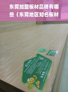 东莞加盟板材品牌有哪些（东莞地区知名板材加盟品牌推荐）