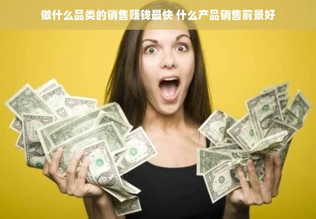 做什么品类的销售赚钱最快 什么产品销售前景好