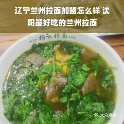 辽宁兰州拉面加盟怎么样 沈阳最好吃的兰州拉面