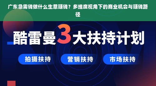 广东急需钱做什么生意赚钱？多维度视角下的商业机会与赚钱路径