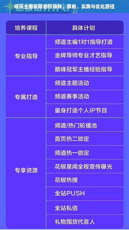 娱乐主播前期如何赚钱，策略、实践与优化路径