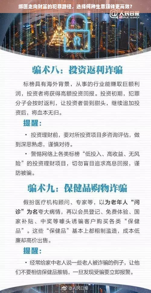 绑匪走向财富的犯罪路径，选择何种生意赚钱更高效？