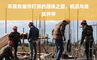 农民在城市打拼的赚钱之路，机遇与挑战并存