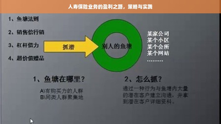 人寿保险业务的盈利之路，策略与实践