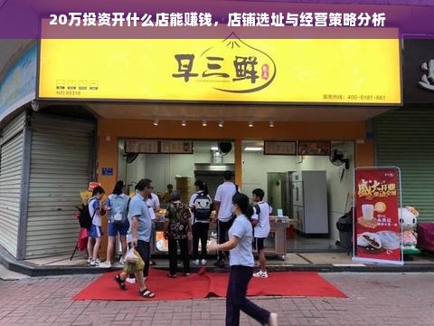 20万投资开什么店能赚钱，店铺选址与经营策略分析