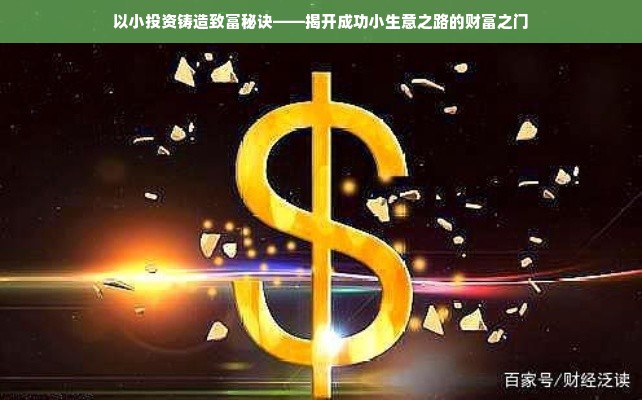 以小投资铸造致富秘诀——揭开成功小生意之路的财富之门