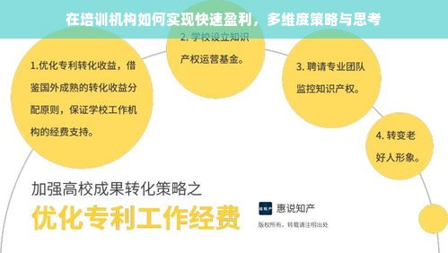 在培训机构如何实现快速盈利，多维度策略与思考