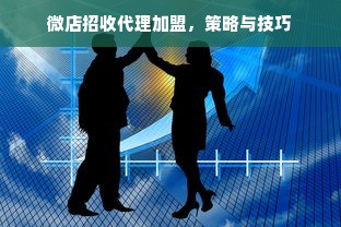 微店招收代理加盟，策略与技巧