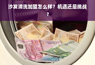 沙发清洗加盟怎么样？机遇还是挑战？