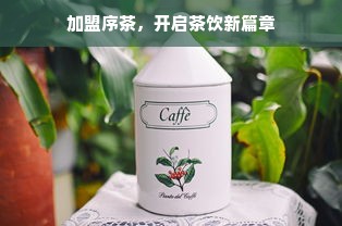 加盟序茶，开启茶饮新篇章