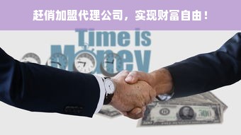 赶俏加盟代理公司，实现财富自由！