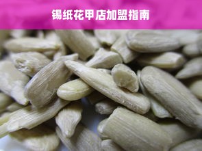 锡纸花甲店加盟指南