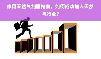 家用天然气加盟指南，如何成功加入天然气行业？