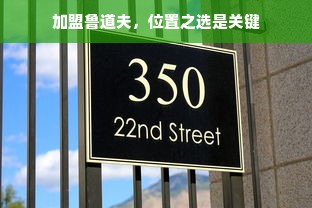 加盟鲁道夫，位置之选是关键