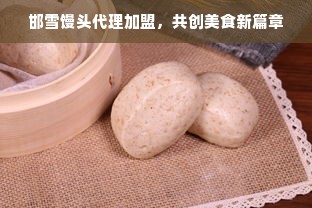 邯雪馒头代理加盟，共创美食新篇章