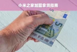 小米之家加盟拿货指南