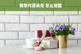 我想代理卖花 怎么加盟