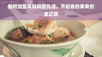 如何加盟吴妈妈馄饨店，开启你的美食创业之旅