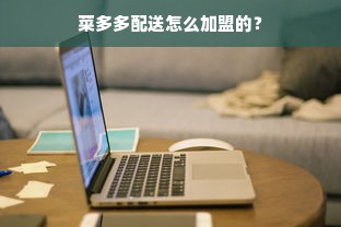 菜多多配送怎么加盟的？